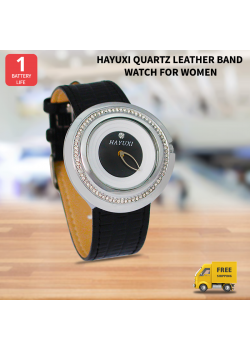 Hayuxi Quartz Leather Band Watch For Women, HP975
